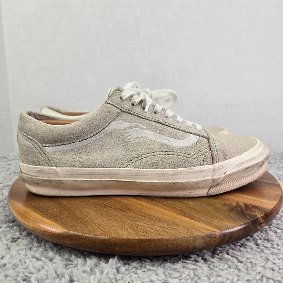 Vans x Notre OG Old Skool White Marshmallow Suede Canvas Daily Sneaker Mens 10.5 - Picture 4 of 15